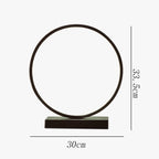 AC110-240V Dimmable LED Ring Table Lamp Bedside Night Light Home Living Room Bedroom Decor Desk Lamp EU/US/AU/UK Plug