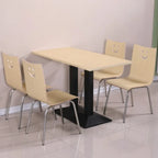 For Fast Food Restaurant Dining Table and Chair Set for Breakfast Snack Burger Milk Tea Shop High End Catering Staff Canteen