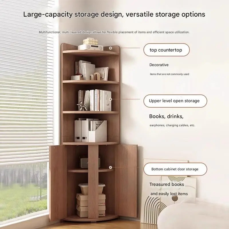 Living Room Wall Corner Cabinet Triangle Shelf against Wall Home Storage Organizer Corner Living Room Wall Shelf
