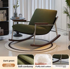 Single Rocking Chair, Balcony Leisure Chair, Recliner, Household Living Room Bean Bag Chair, Bedroom Nap Chair, Lounge Chair
