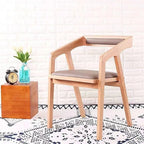 Red Oak Study Desk Wind Log Solid Wood Dining Table Computer Desk Household Small Apartment Desk