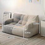 Single Double Reclining Lazy Sofa, Multi-Function Lounge Bed for Bedroom Dormitory Rental Room