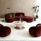 Modern Minimalist Curved Sofa Nordic High-End Clothing Store Beauty Salon Front Desk Lounge Reception Sofa Office Furniture FYOS