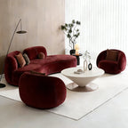 Modern Minimalist Curved Sofa Nordic High-End Clothing Store Beauty Salon Front Desk Lounge Reception Sofa Office Furniture FYOS