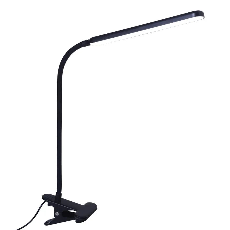 LED Adjustable Table Lamp USB 3 Colors Eye Protection Study Night Lamps Clip on Dimmable for Home Office Reading Led Desk Lamps