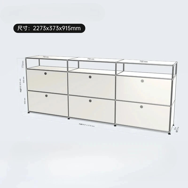 Living Room Cabinet Sideboards Coffee Table Tv Stand Storage Cabinet Corner Metal Storage Display Customizable Modular Furniture