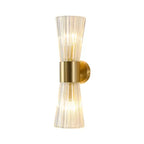 Modern Crystal Wall Lamp Golden Electroplated Metal Corridor Stair Aisle Decor Sconce for Bathroom Bedroom Parlor