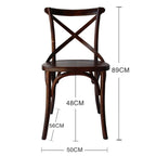 Nordic Retro Solid Wood Dining Chair Restaurant Furniture Simple Dining Chair American Homestay Casual Creative Back Chairs B R
