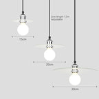 Vintage LED Pendant Lights Lamparas Creative Glass Hanging Lamp Modern Glass Chandeliers Bedroom Pendant Lamp Lamps Aesthetic