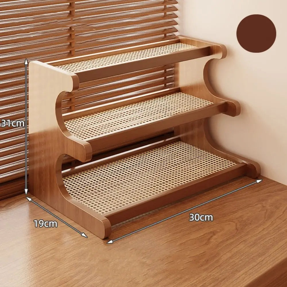 2/3 Tiers Desktop Storage Rack Compact Easy-To-Assemble Desk Bookshelf Space-Saving Multi-Functional Simple Shoe Organizer