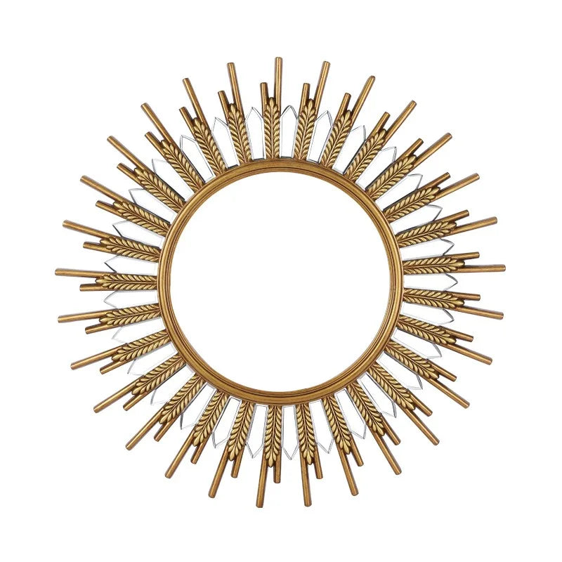 Sunflower Creative Art Mirrors Living Room Entrance Decorative Mirror Light Luxury Mirror Wall Wall Bathroom Mirrors 장식경