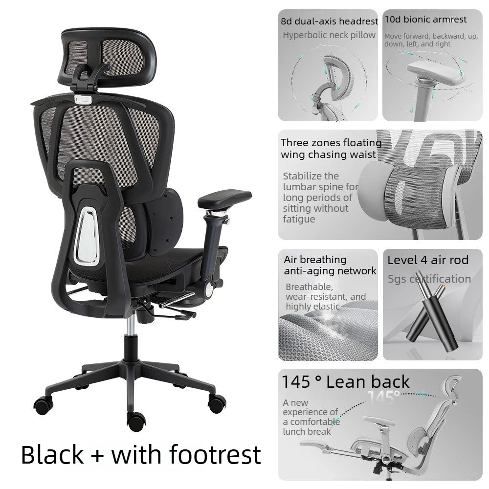 Ergonomic Chair Office Gaming Comfortable Adjustable Armrest Office Chair Relaxing Recline Chaises De Bureau Furniture
