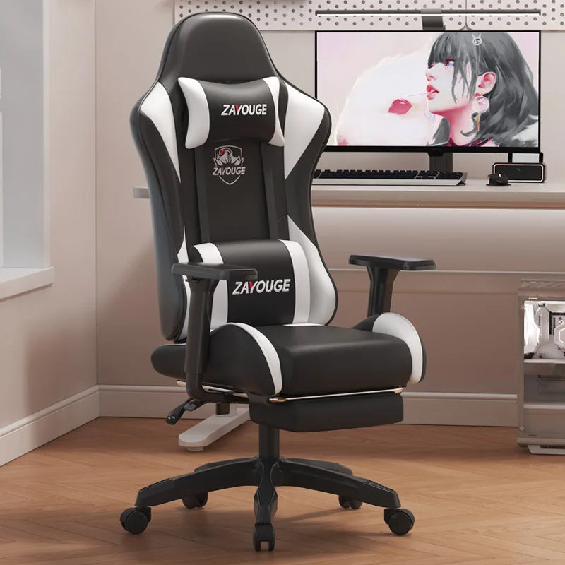 Gaming Chair Computadora Silla Home Office Seat Elasticità Backrest Long Sitting Ergonomisch Chair Lifting Braccioli