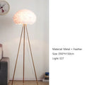 Modern Feather Floor Lamps Bedroom Bedside Led Lamp Home Decoration Living Room Sofa Standing Lamp Table Light Lustre Fixtures