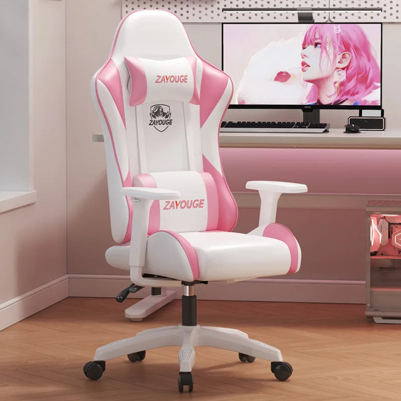 Gaming Chair Computadora Silla Home Office Seat Elasticità Backrest Long Sitting Ergonomisch Chair Lifting Braccioli