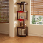Modern Nightstands Corner Living Room Cabinets Shelf Display Bedroom Living Room Cabinets Corner Bookshelf Book Shelf Furniture