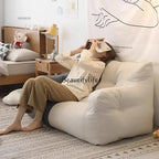 Ljylazy Linen Single Double Minimalist Sofa Leisure Bean Bag Chair Living Room Personality Puffs Sofa Creative Home Furniture