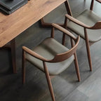 Nordic Solid Wood Hiroshima Restaurant Coffee Restaurant Backrest Dining Chair Simple Office Conference Room Discussion Chair