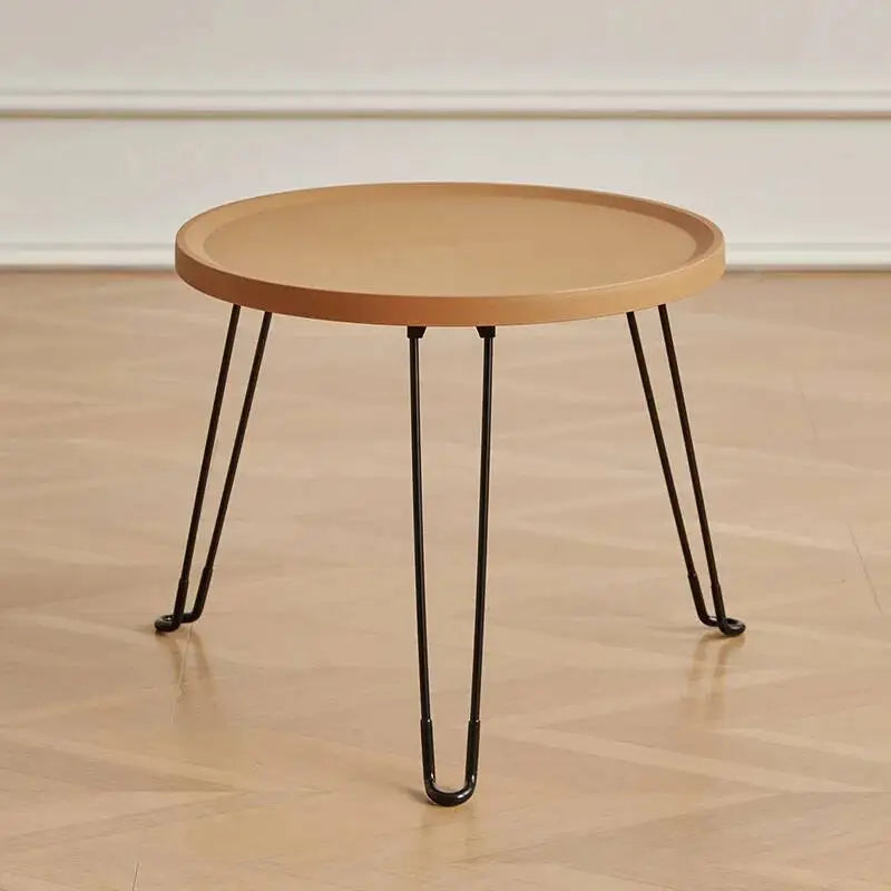 Foldable Plastic Sofa Side Table with Steel Legs Modern Lightweight Side Table Living Room Durable Indoor Outdoor Coffee Tables