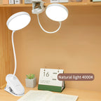 Led Table Lamp USB Rechargeable Night Light with Folding Clamp Study Stand Read Lamp Touch 3 Modes Dimming Eye Protection Light