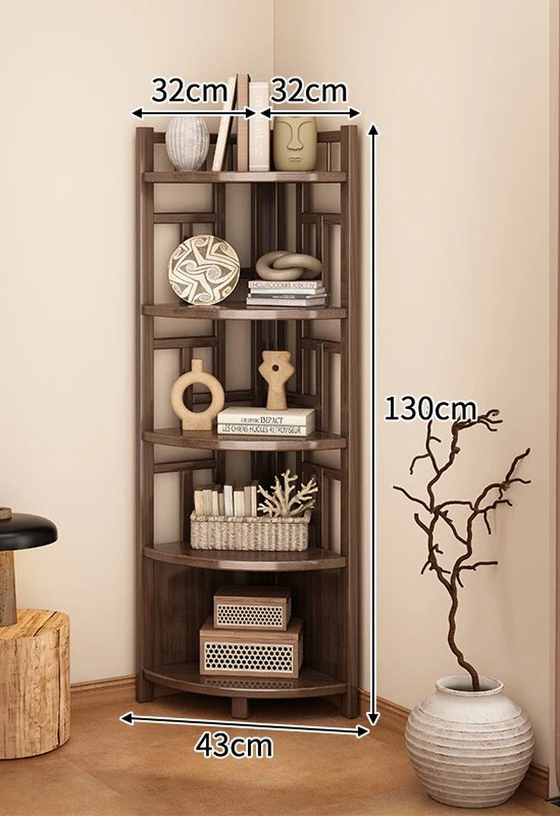 Corner Rack Multi-Layer Triangular Storage Shelf Living Room Floor-To-Wall Cabinet Kitchen Corner Tripod