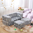 #For Kids Sofa, Illuminated in the Dark Modular Children'S Exploration Sofa, 3-In-1 Folding Children'S Sofa for Toddlers