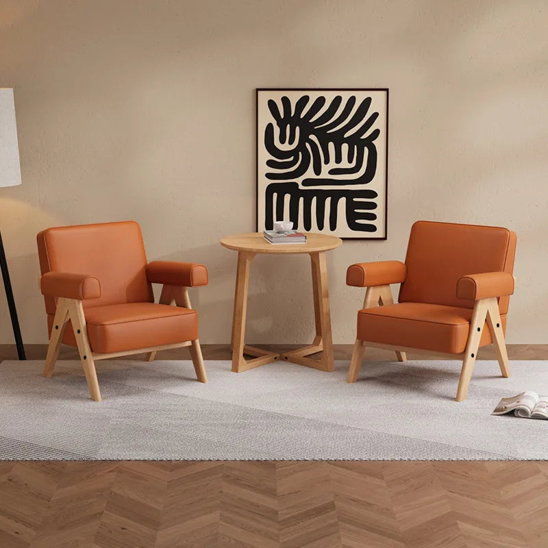 Chairs Living Room Scratch Fabric Armchair Accent Lounge Single Sofa Chair Minimalist Living Room Balcony Bedroom Cafe Reception