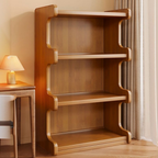 Floor-to-Ceiling Bookshelf with Multi-Tier Storage for Living Room & Home Office