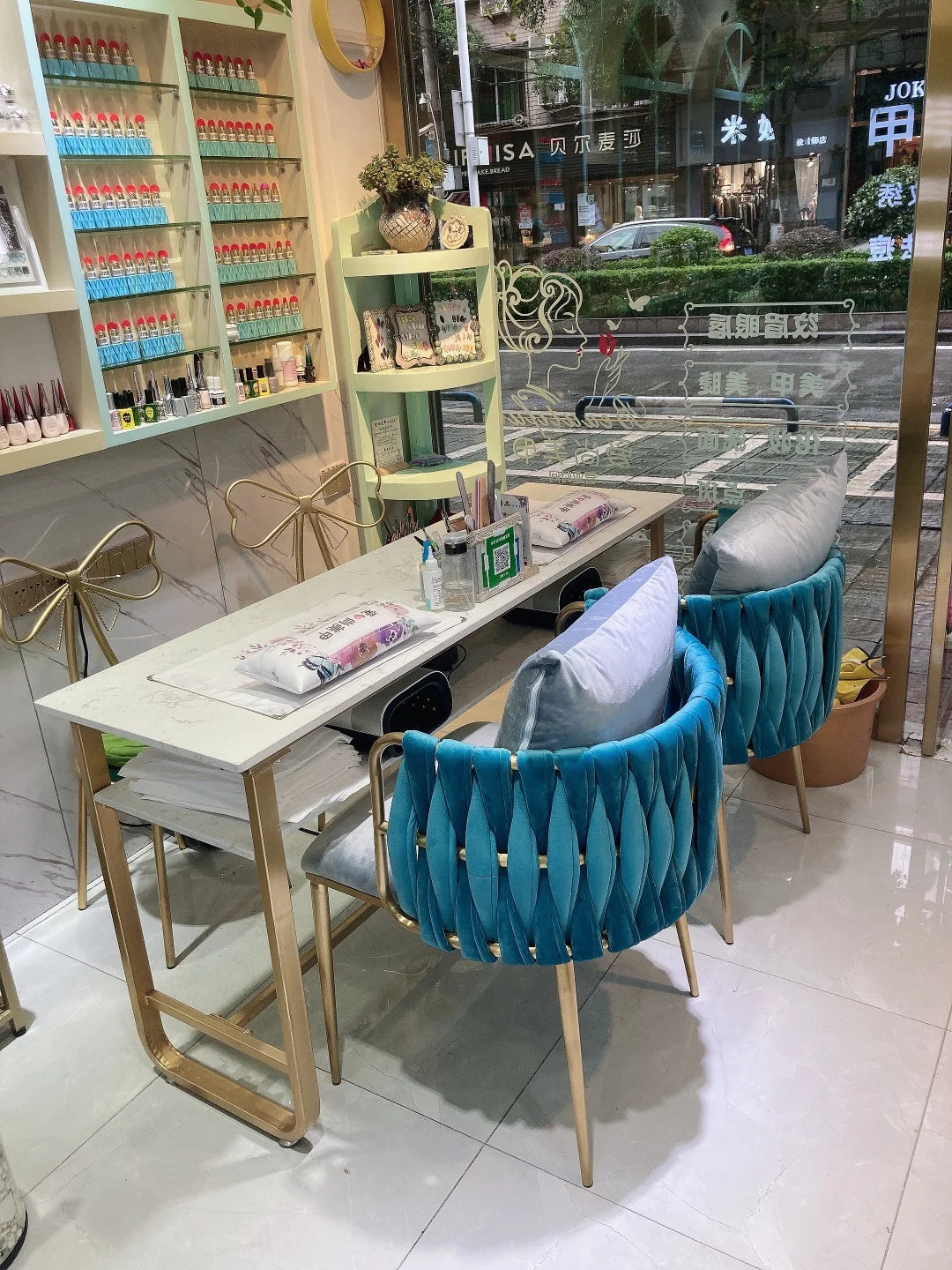 Stool Bedroom Dining Fairy Chair Luxury Internet Celebrity Makeup Dressing Table Fabric Contemporary