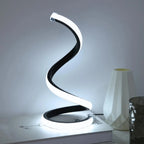 Simple Spiral External Emitting Bright Desktop Desk Lamp Table Lamps USB 3 Color for Living Room Bedroom Led Night Light Lamp