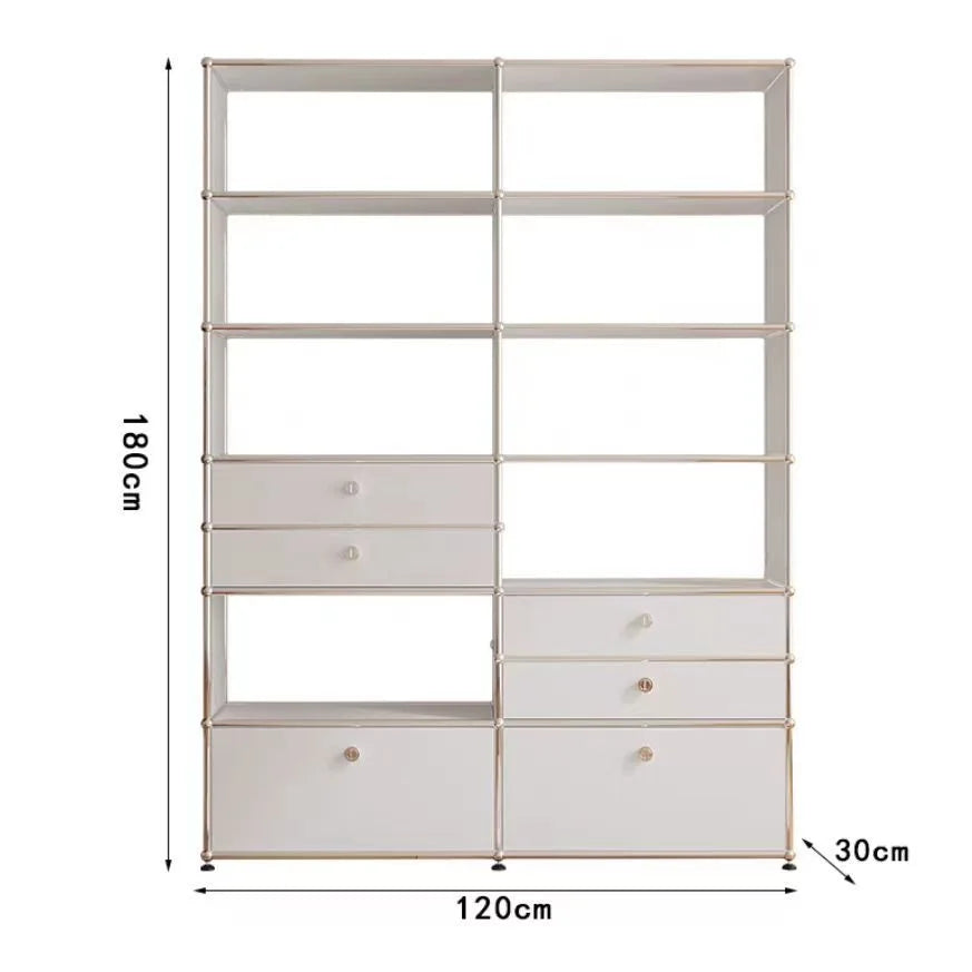 Living Room Cabinet Sideboards Coffee Table Tv Stand Storage Cabinet Corner Metal Storage Display Customizable Modular Furniture
