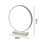 AC110-240V Dimmable LED Ring Table Lamp Bedside Night Light Home Living Room Bedroom Decor Desk Lamp EU/US/AU/UK Plug