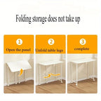 Simple Computer Desk Foldable Mobile Bedroom Makeup Bedside Small Desk Writing Desk