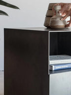 Modern Minimalist Bedside Table, Italian Designer Bedside Table, Luxurious Storage Cabinet, Suitable for Living Room and Bedroom