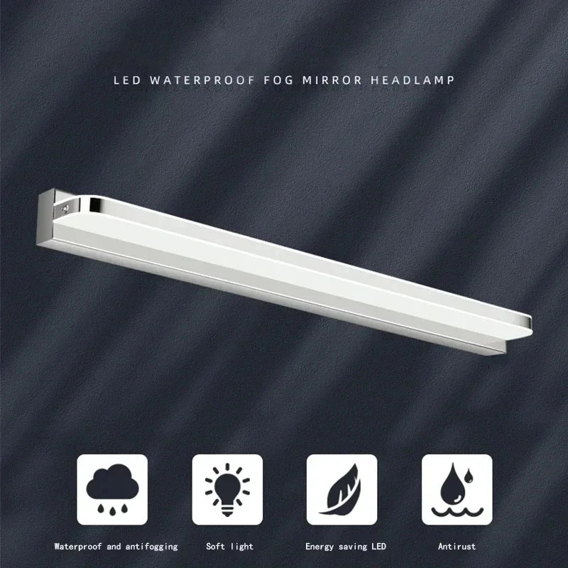 Modern Minimalist Non Porous Waterproof Fog Bathroom Lighting Mirror Cabinet Lights, Vanity Mirror Lights, Bathroom Mirror Headl