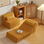 Foldable Fabric Sofa Bed, Dual-Use Sofa for Living Room and Bedroom, Single Compression