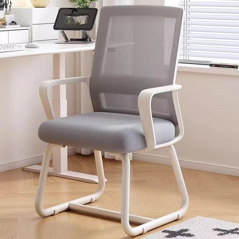 Computer Office Chair Ergonomic Mesh Breathable Desk Chair Sedentary Chair with Armrests Backrest Armchair for Meetings Home