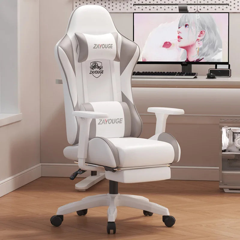 Gaming Chair Computadora Silla Home Office Seat Elasticità Backrest Long Sitting Ergonomisch Chair Lifting Braccioli