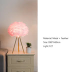 Modern Feather Floor Lamps Bedroom Bedside Led Lamp Home Decoration Living Room Sofa Standing Lamp Table Light Lustre Fixtures