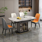 Luxury Modern Dining Table Coffee Restaurant Kitchen Marble Chairs Dining Table Nordic Lounge Mesas De Jantar Salon Furniture