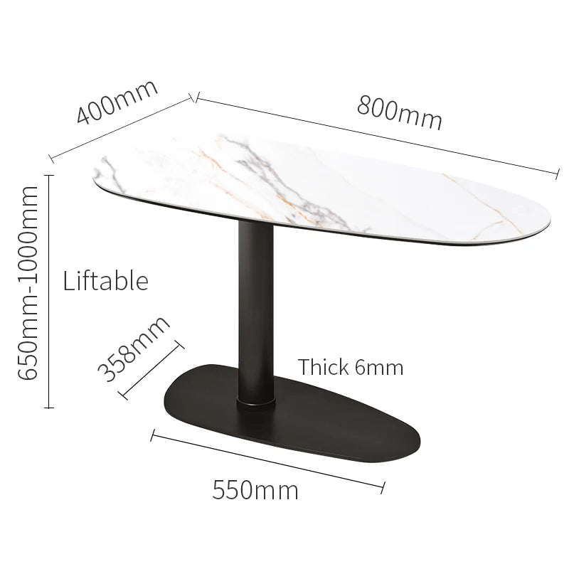 Multifunction Ceramic or Wooden Top Lift Top Coffee Table Computer Table Height Adjustable Study Desk Table