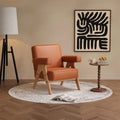Chairs Living Room Scratch Fabric Armchair Accent Lounge Single Sofa Chair Minimalist Living Room Balcony Bedroom Cafe Reception