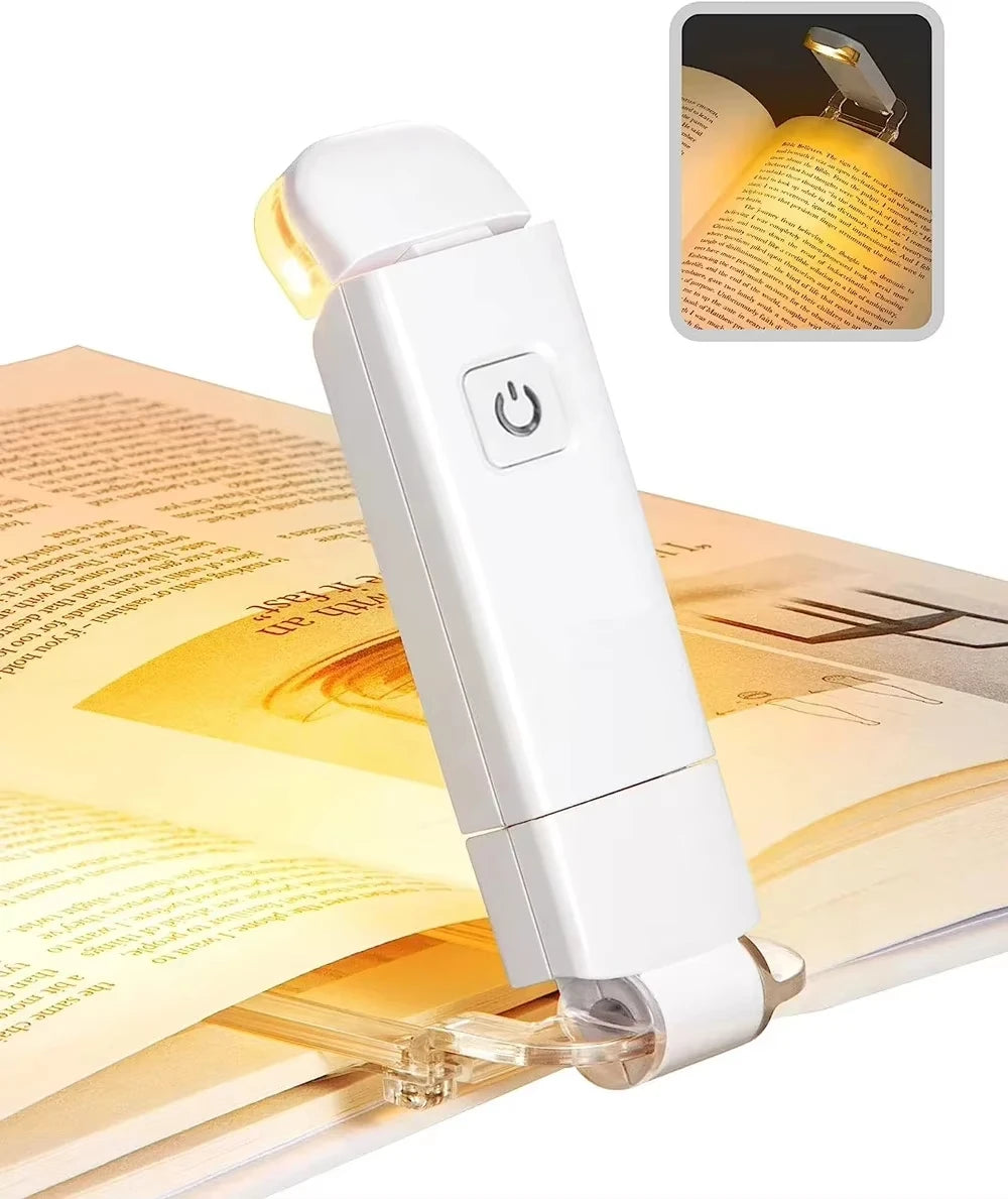 Mini LED Night Reading Book Light Foldable Table Lamp Dormitory Bedroom Creative Bedhead Lights Home Decorations Doll House Lamp