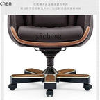 HT Boss Office Leather Office Chair Computer Height Adjusting Light Luxury Swivel Chair Business Intelligence Executive Chair