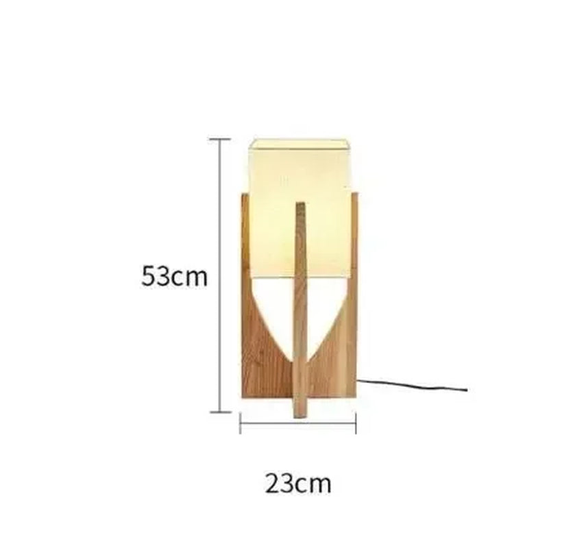 Japanese Style Quiet Wind Floor Lamp Living Room New Chinese Style Retro Homestay Hotel Bedroom Bedside Standing Table Lamp
