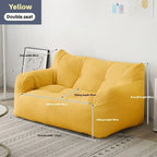 Ljylazy Linen Single Double Minimalist Sofa Leisure Bean Bag Chair Living Room Personality Puffs Sofa Creative Home Furniture