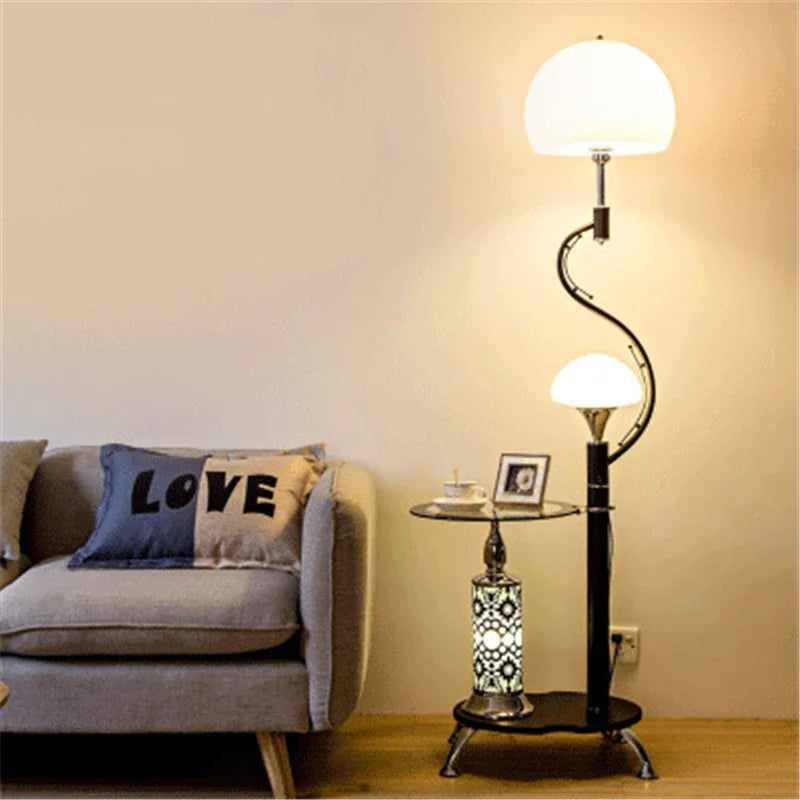 Nordic Modern Floor Lamp LED Flower Tea Table Floor Lamps for Living Room Bedroom Study Desk Lamp Home Decor Standing Lights E27