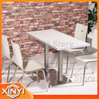 For Fast Food Restaurant Dining Table and Chair Set for Breakfast Snack Burger Milk Tea Shop High End Catering Staff Canteen
