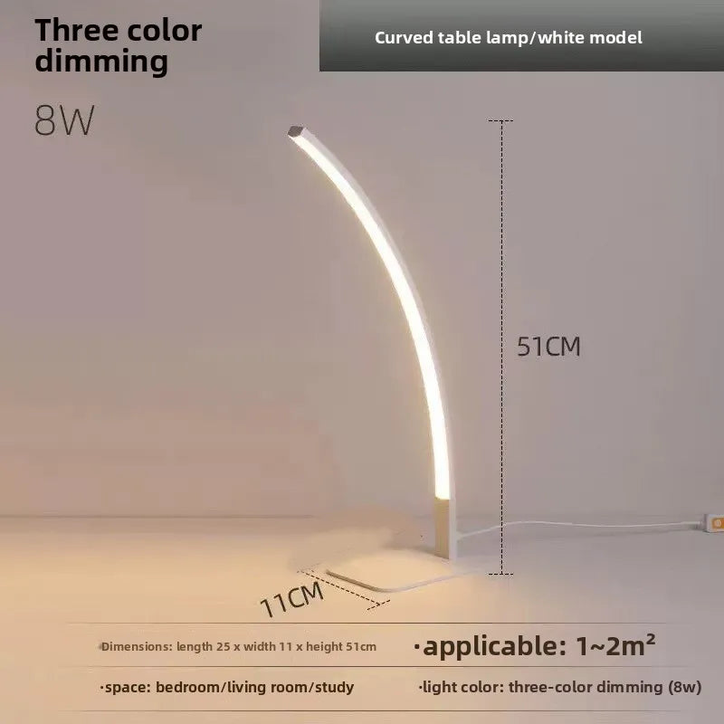 Eye Protection Nordic Modern Simple Bedroom Decorative Table Lamp