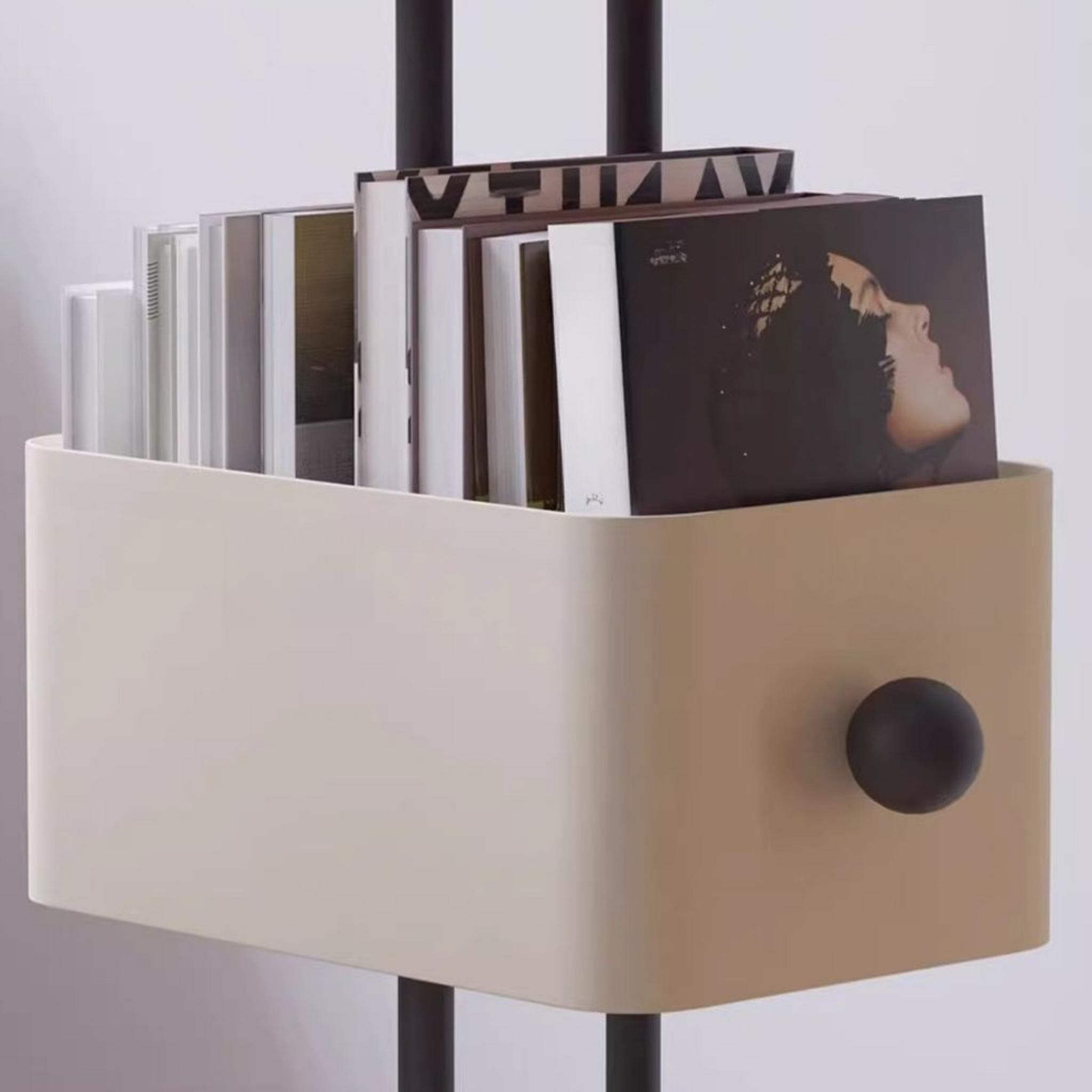 Modern Nordic Bookshelf with Storage, Colorful Open Display Shelf for Living Room & Bedroom